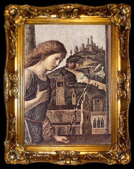 framed  CIMA da Conegliano The Annunciation, ta009-2